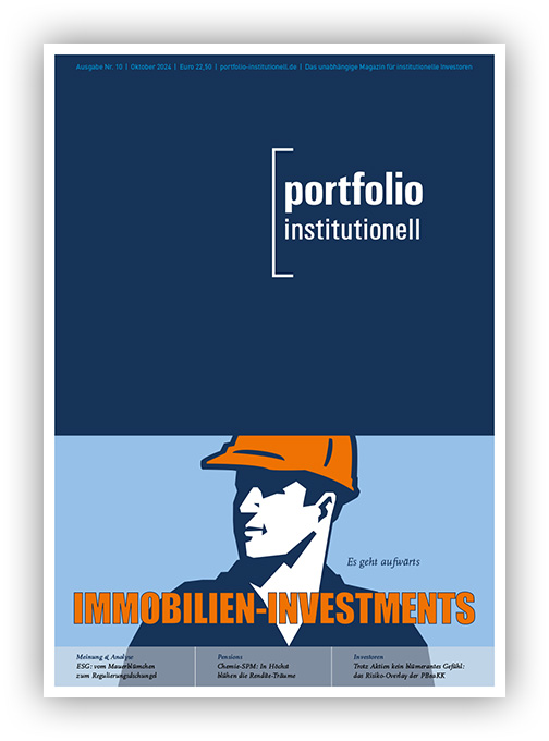 Titelcover der Oktober-Ausgabe 2024 von portfolio institutionell